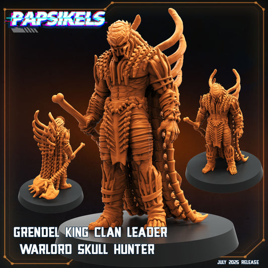 Grendel King Clan Leader Warlord Skull Hunter