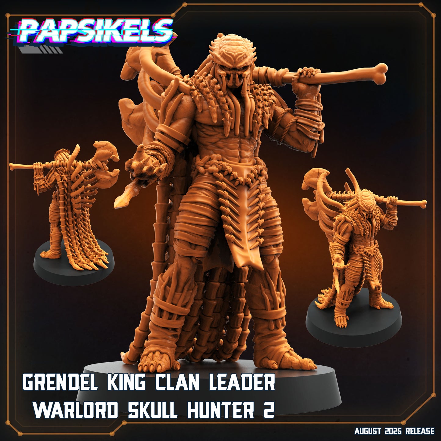 Grendel King Clan Leader Warlord Skull Hunter - 2