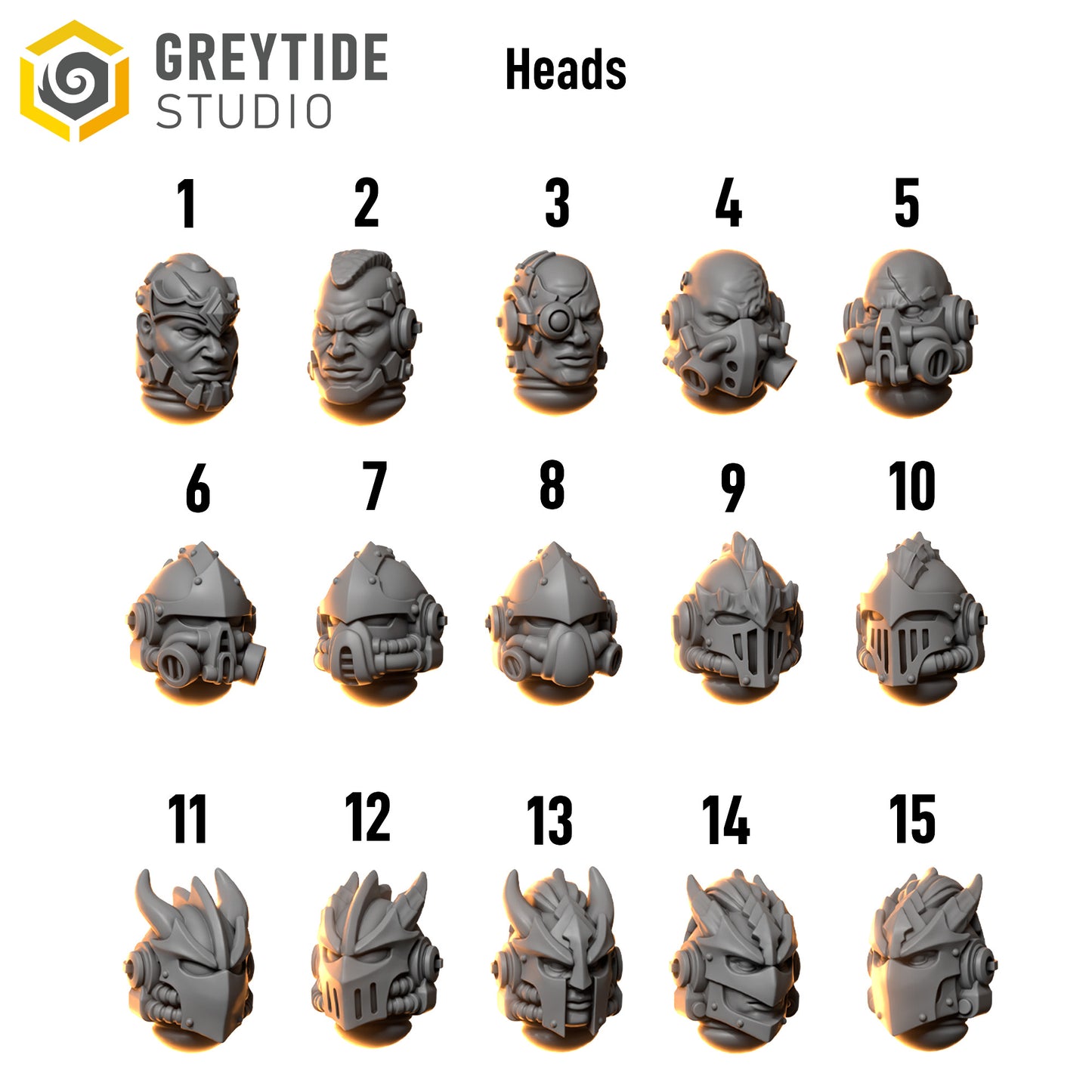 Bits - Anvil Warden Heads - Set of 15