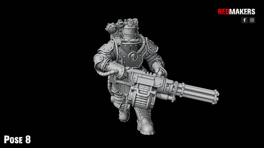 Solar Guard - Squad with Power Axes and Rotor Cannons - Pose 8