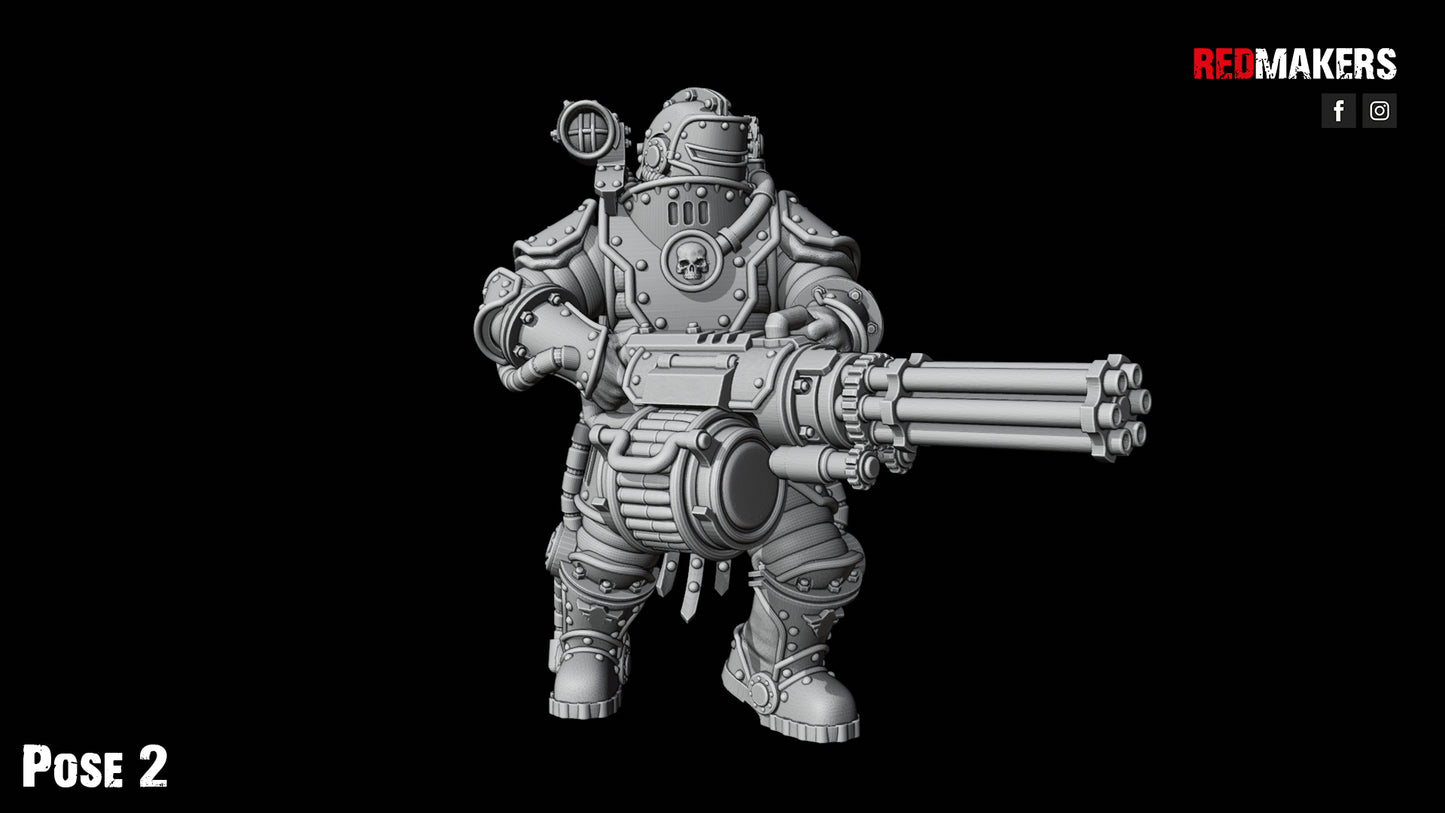 Solar Guard - Squad with Power Axes and Rotor Cannons - Pose 2