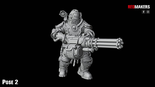 Solar Guard - Squad with Power Axes and Rotor Cannons - Pose 2