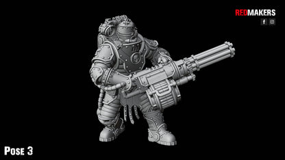 Solar Guard - Squad with Power Axes and Rotor Cannons - Pose 3