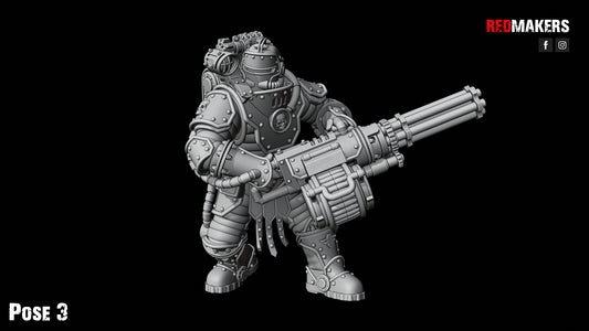 Solar Guard - Squad with Power Axes and Rotor Cannons - Pose 3