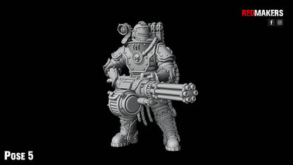 Solar Guard - Squad with Power Axes and Rotor Cannons - Pose 5