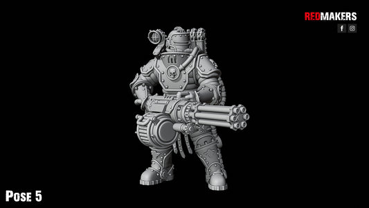 Solar Guard - Squad with Power Axes and Rotor Cannons - Pose 5