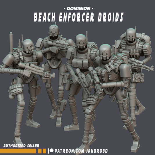 Beach Enforcer Droids - Set of 5