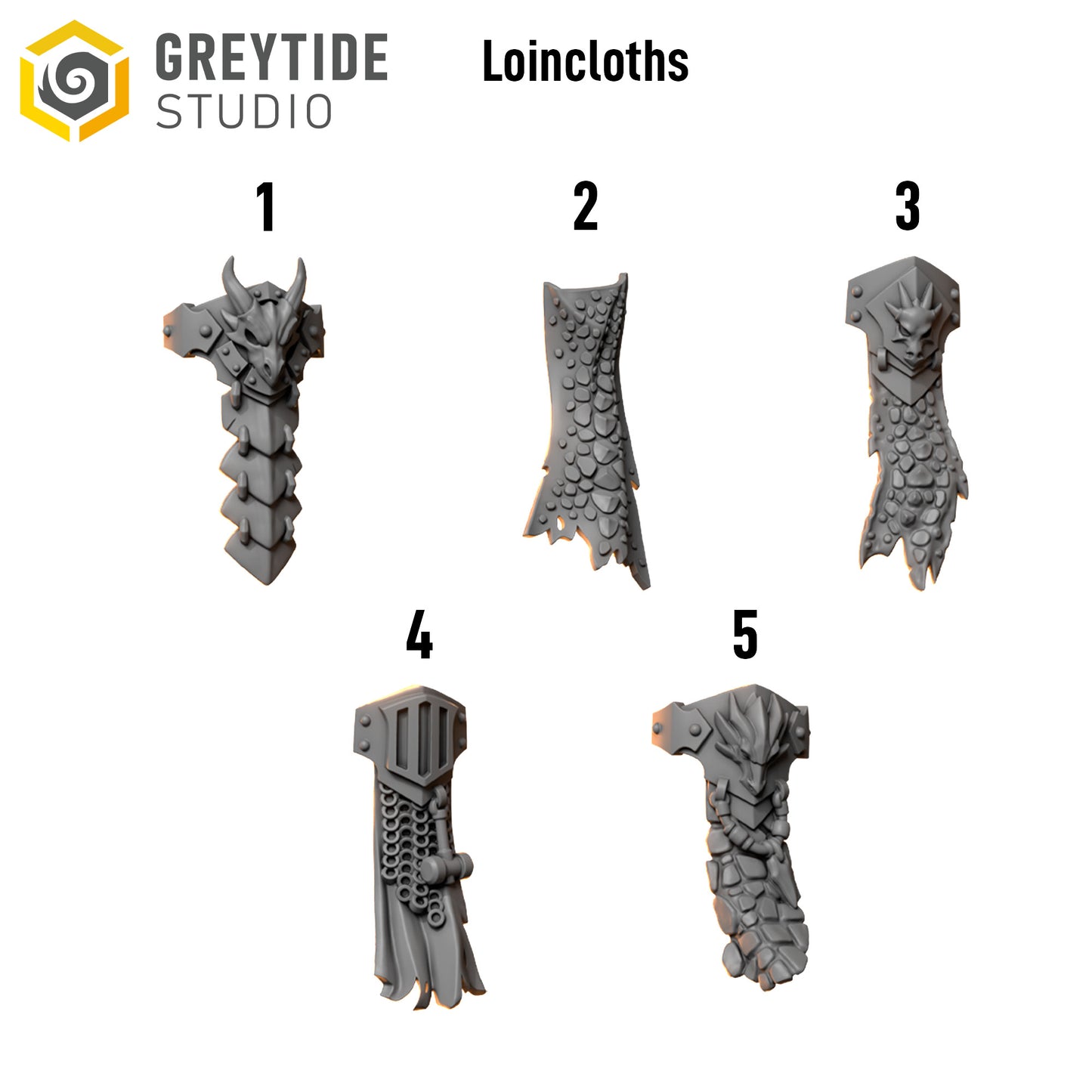 Bits - Anvil Warden Loin Cloth - Set of 5