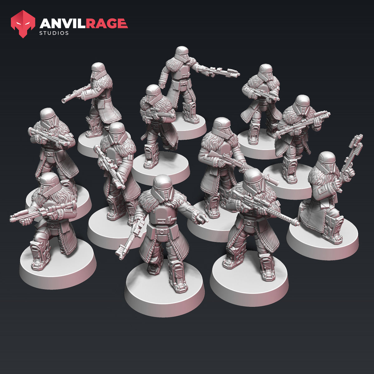 Long Range Troopers - Set of 12 | Anvilrage