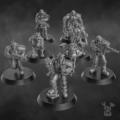 Metal Militia Brigade 2 - Set of 7