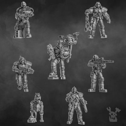 Metal Militia Brigade 2 - Set of 7