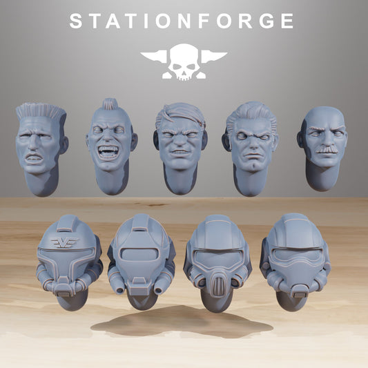 Vaskar Freedom Fighters - Set of 9 Heads