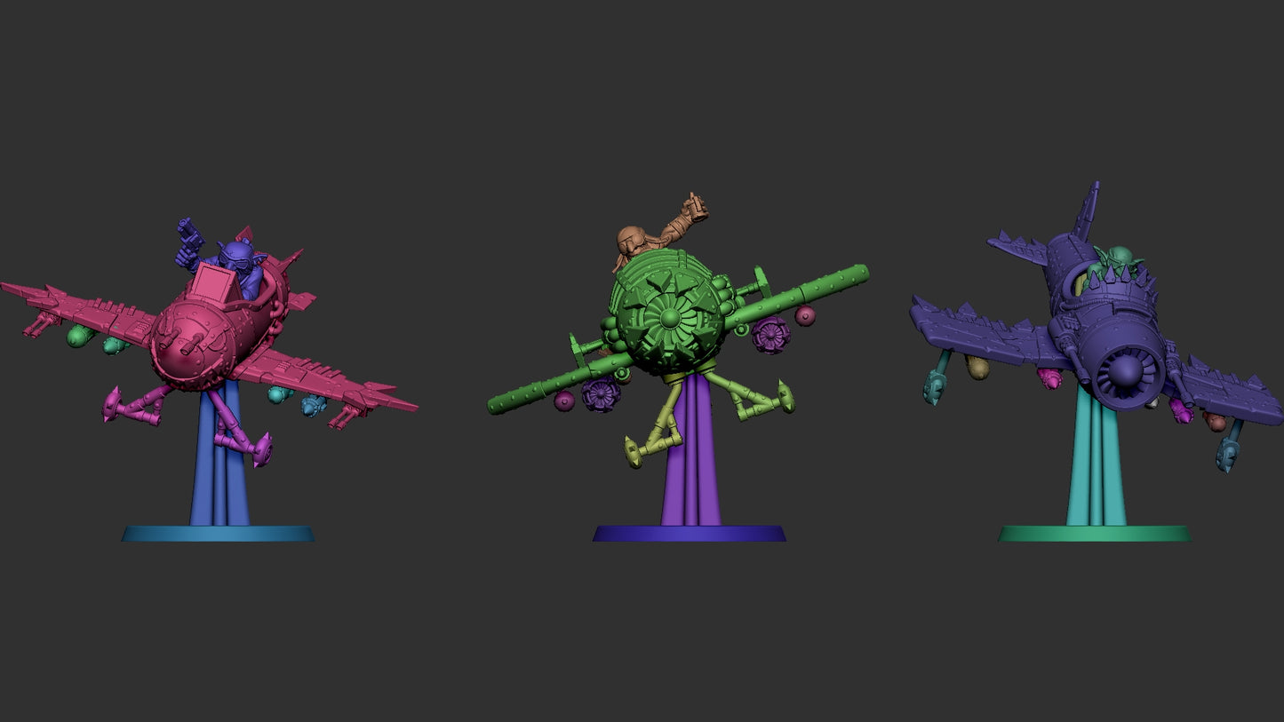 Orkaz Gobs Planes - Set of 3