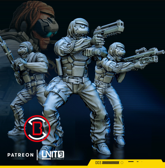 Cyberpunk - Black Site Agents - Set of 3
