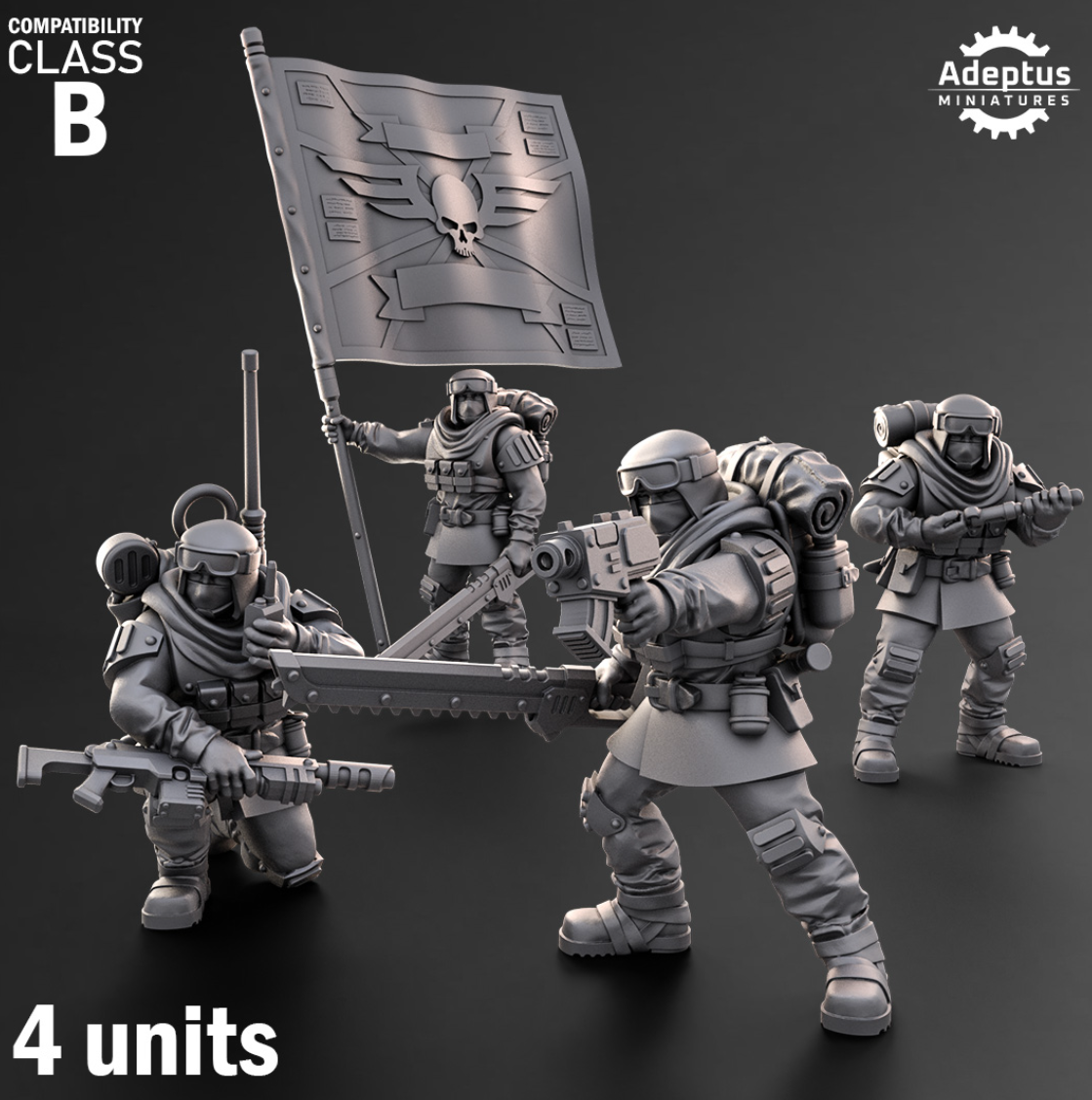 Command Squad - Khaleeth Regiment - Imperial Guard - Set 0f 4