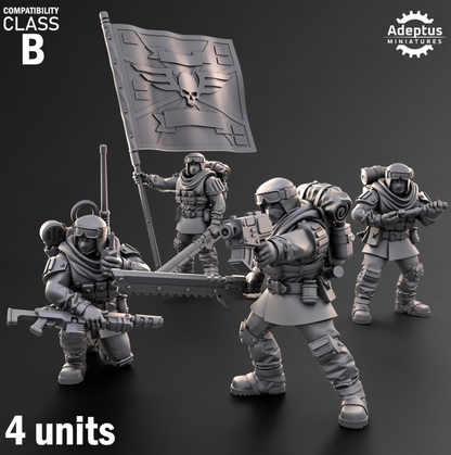Command Squad - Khaleeth Regiment - Imperial Guard - Set 0f 4