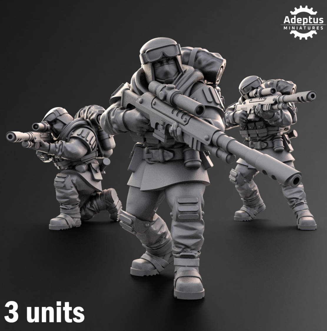 Snipers - Khaleeth Regiment - Imperial Guard - Set 0f 3