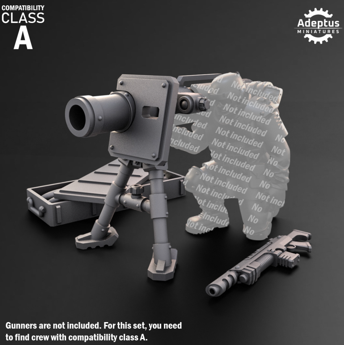 Heavy Weapons - Imperial Guard - Class A - Set of 5 (no crew)