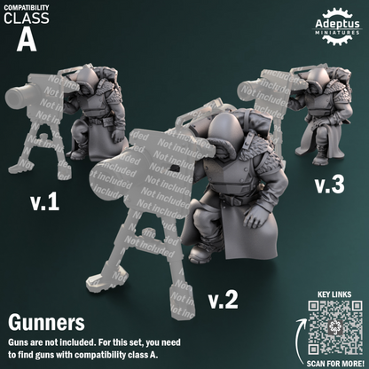Heavy Weapons Team - Frostguard Regiment  - Set of 12 (heavy guns not included)