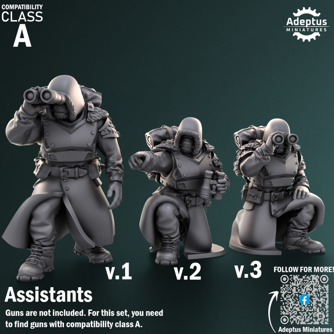 Heavy Weapons Team - Frostguard Regiment  - Set of 12 (heavy guns not included)