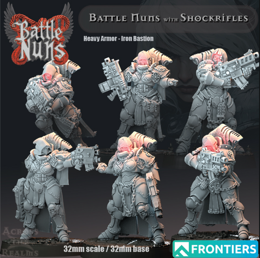 Battle Nuns with ShockRifles - Heavy Armor - Set of 6