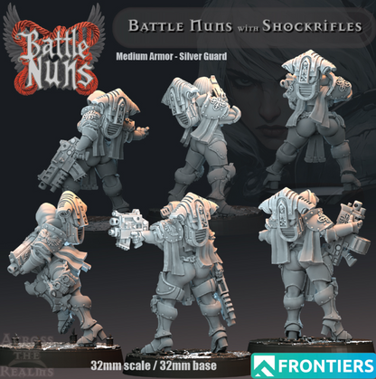 Battle Nuns with ShockRifles - Medium Armor - Set of 6