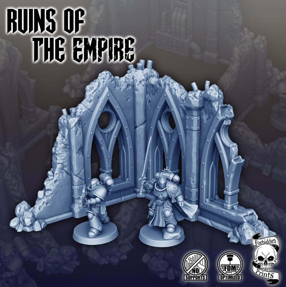 Ruins & Debris - Corner Wall - 01 - Ruins of the Empire