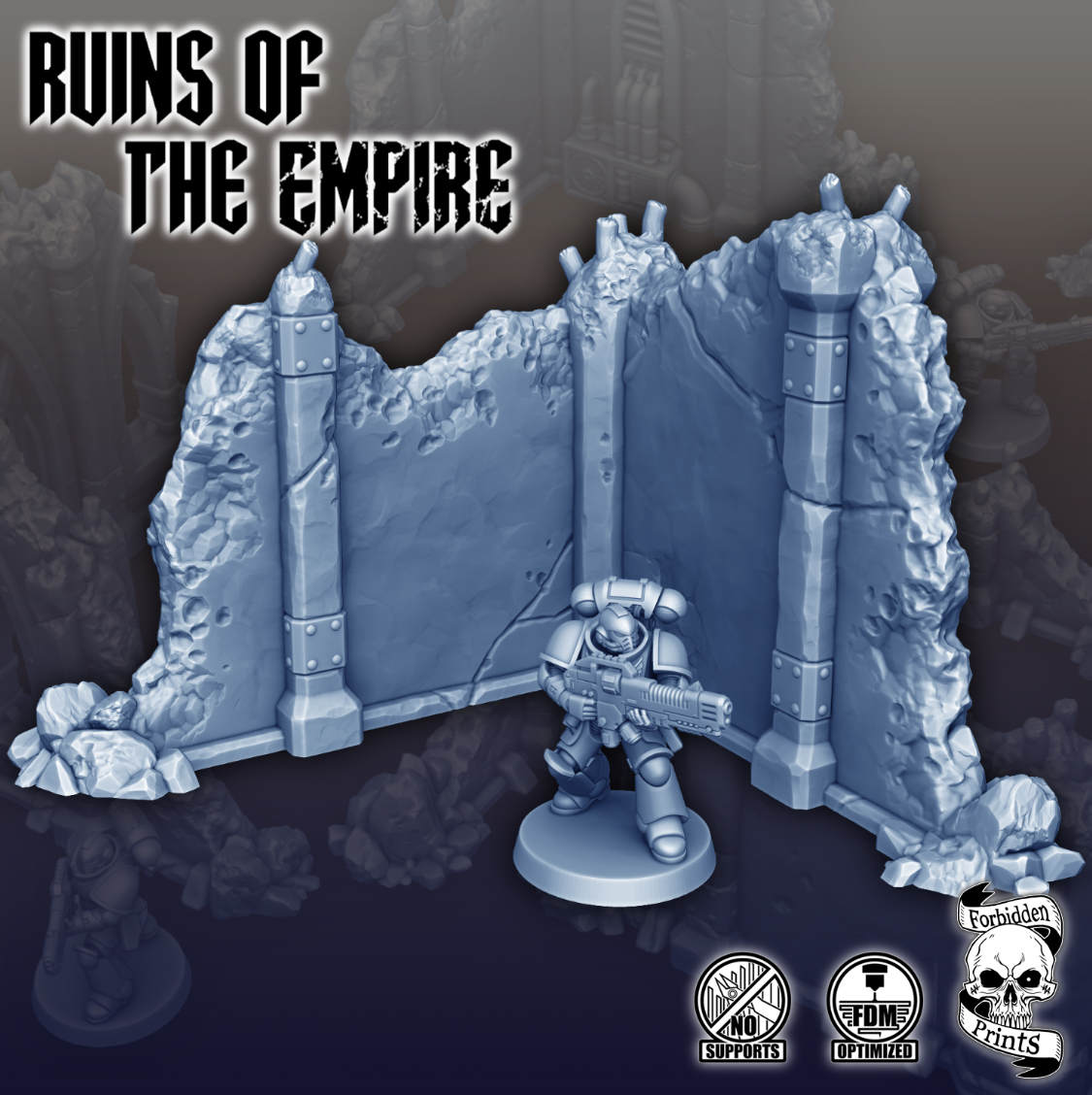 Ruins & Debris - Corner Wall - 03 - Ruins of the Empire