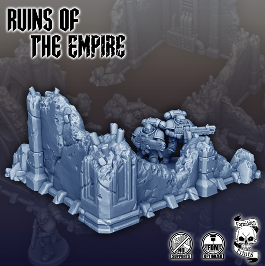 Ruins & Debris - Corner Wall - 04 - Ruins of the Empire
