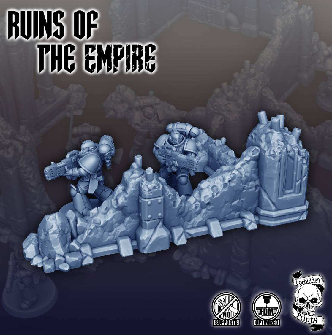 Ruins & Debris - Corner Wall - 05 - Ruins of the Empire
