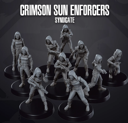 Crimson Sun Enforcers - Syndicate - Set of 10