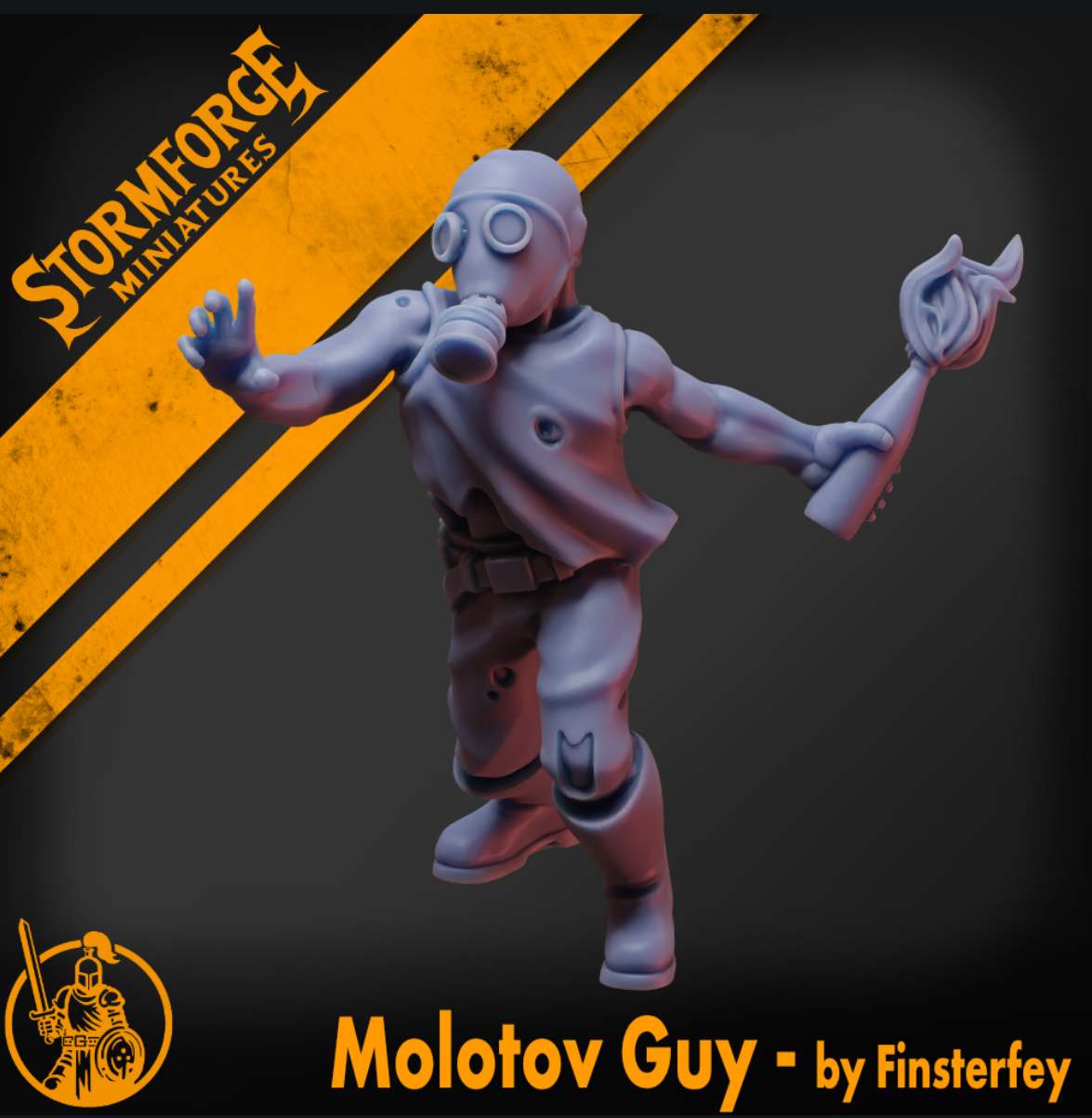 Radiation Zone - Molotov Guy (unpainted)