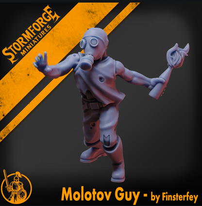 Radiation Zone - Molotov Guy (unpainted)
