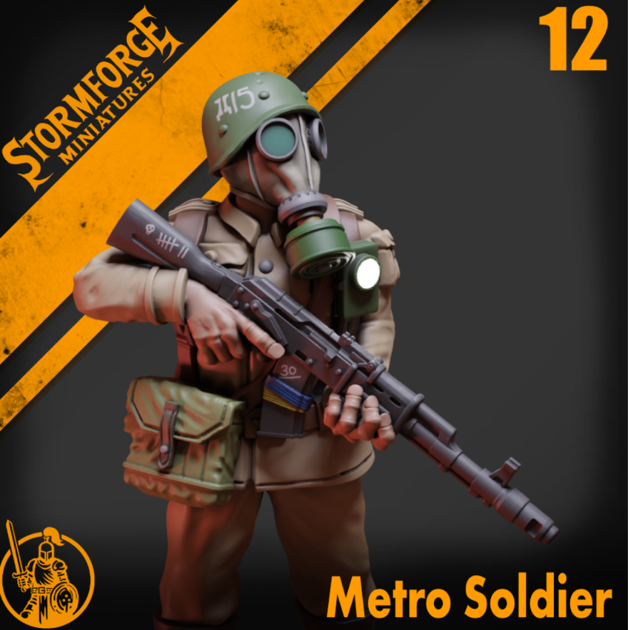 Radiation Zone - Metro Soldier - 12 (unpainted)