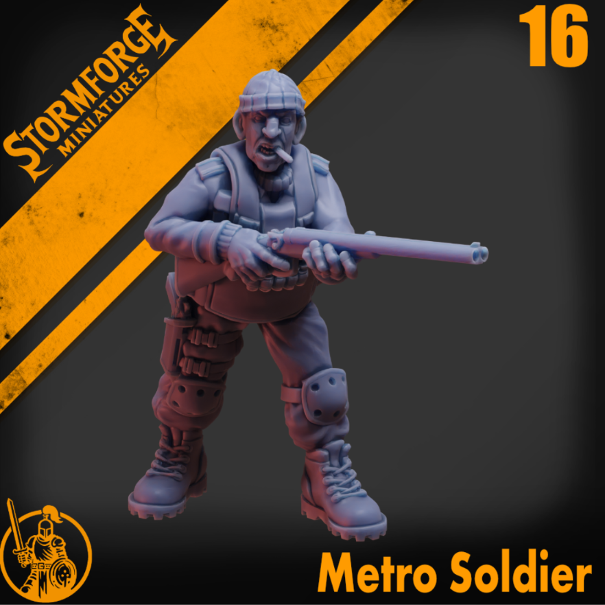 Radiation Zone - Metro Soldier - 16 (unpainted)