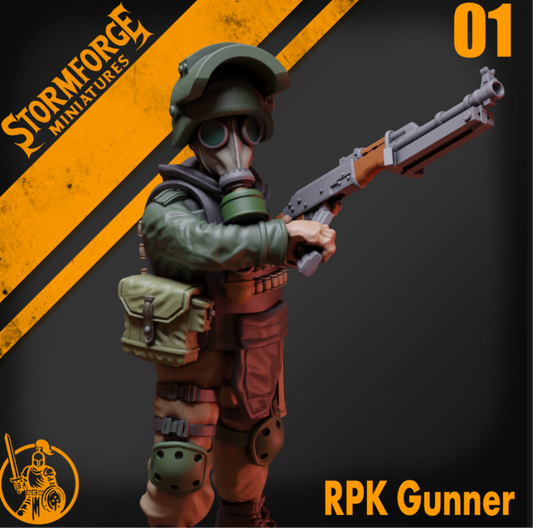 Radiation Zone - RPK Gunner - 01 (unpainted)