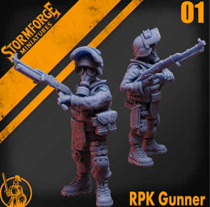 Radiation Zone - RPK Gunner - 01 (unpainted)