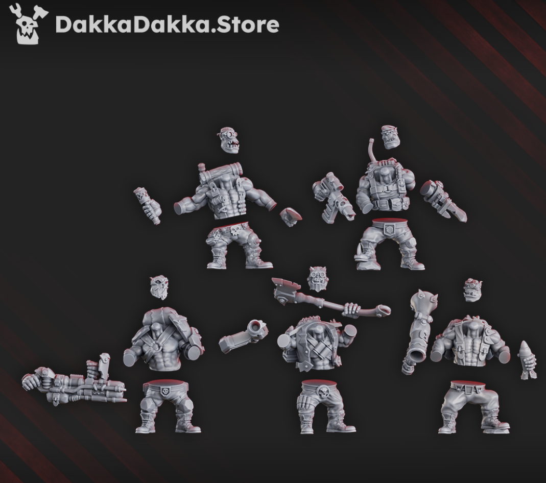 Blak Orks Mob - Set of 5