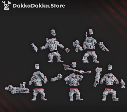 Blak Orks Mob - Set of 5