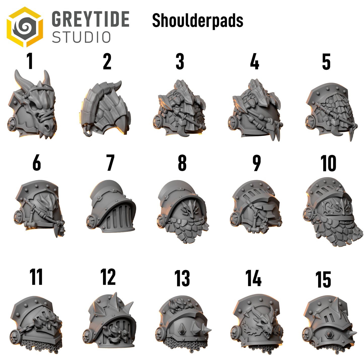 Bits - Anvil Warden Shoulder Pads - Set of 15