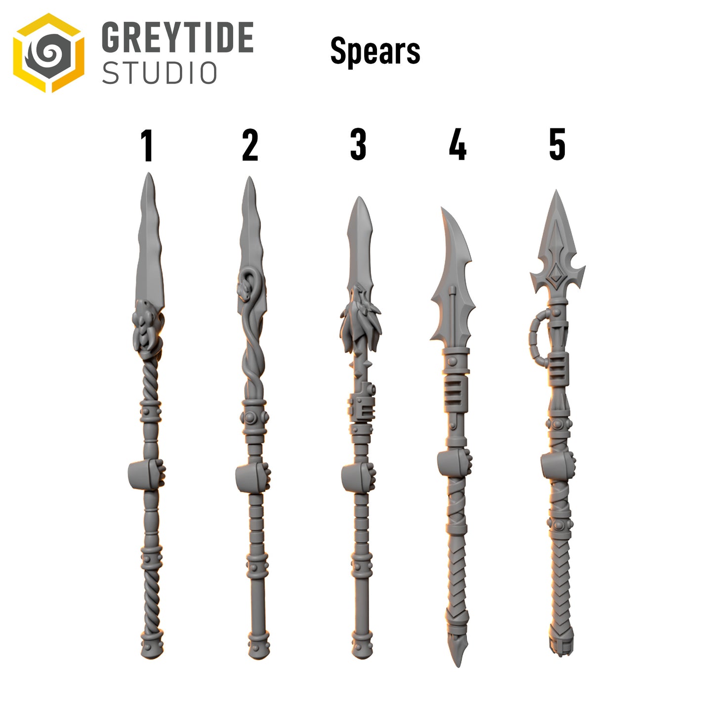 Bits - Anvil Warden Spears - Set of 5