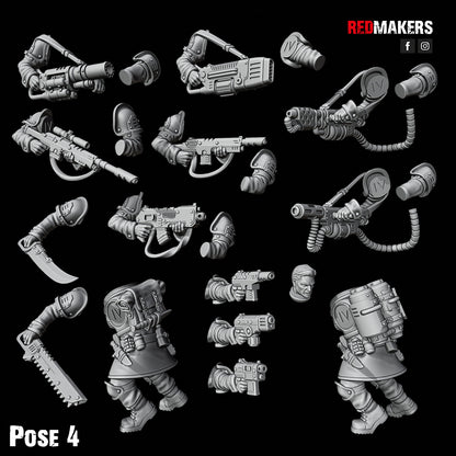 Shock Troops - Command Squad - Pose 4 - Set of 2