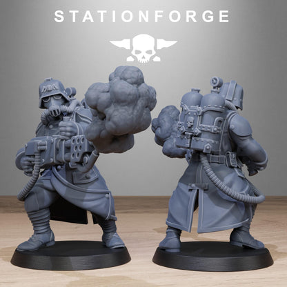 GrimGuard Flamers - Set of 10 | Grimdark | Sci-Fi Future | Tabletop Wargaming
