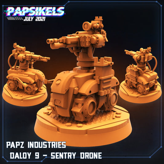 PAPZ Industries Daloy 9 - Sentry Drone  | Tabletop Miniature | Sci-Fi | Cyberpunk