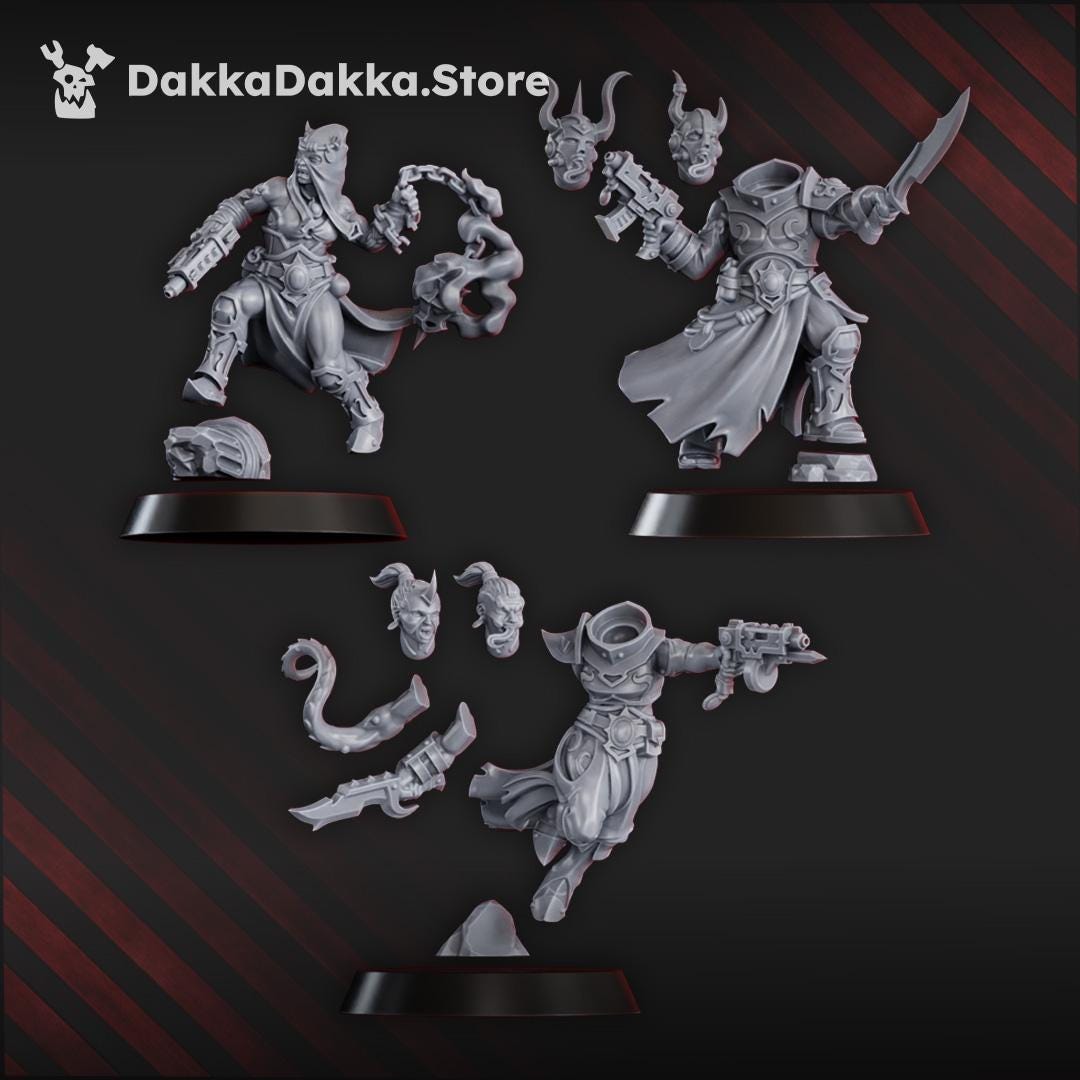 K.I.N.K. Castle Executants Part 1 - Set of 10 | Grimdark | Sci-Fi Future | Tabletop Wargaming