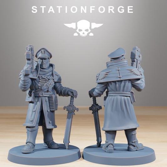 National Guard - Inquisitor 6 - Comisario | DnD Miniatures  | Wargame Proxy Minis | Sci-Fi | Cyberpunk