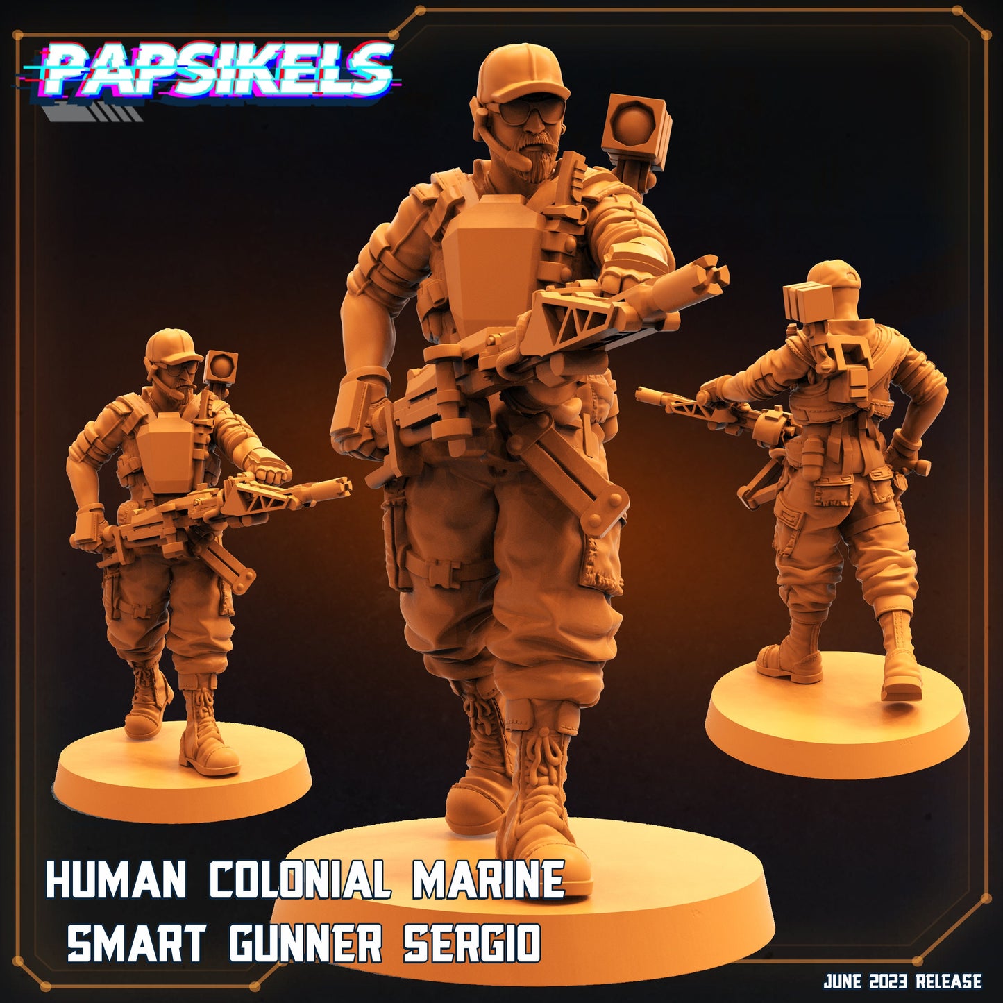 Human Colonial Marine Smart Gunner Sergio