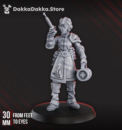 Dashing Nebula Warrior - Medic | Grimdark | Sci-Fi Future | Tabletop Wargaming