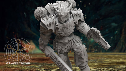 Dragon Knights - Modular Set of 5 | DnD Miniatures | Wargame Proxies | Tabletop Miniature | Sci-Fi