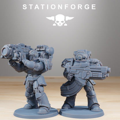 Socratis Reinforcers - Set of 12 | DnD Miniatures  | Wargame Proxy Minis | Sci-Fi | Cyberpunk